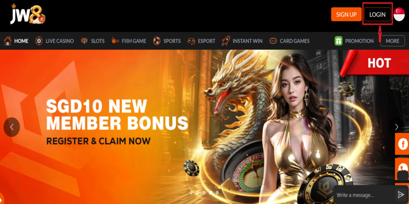 jw8 login process is quite simple